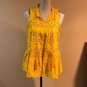 Kate spade eyelet sleeveless top